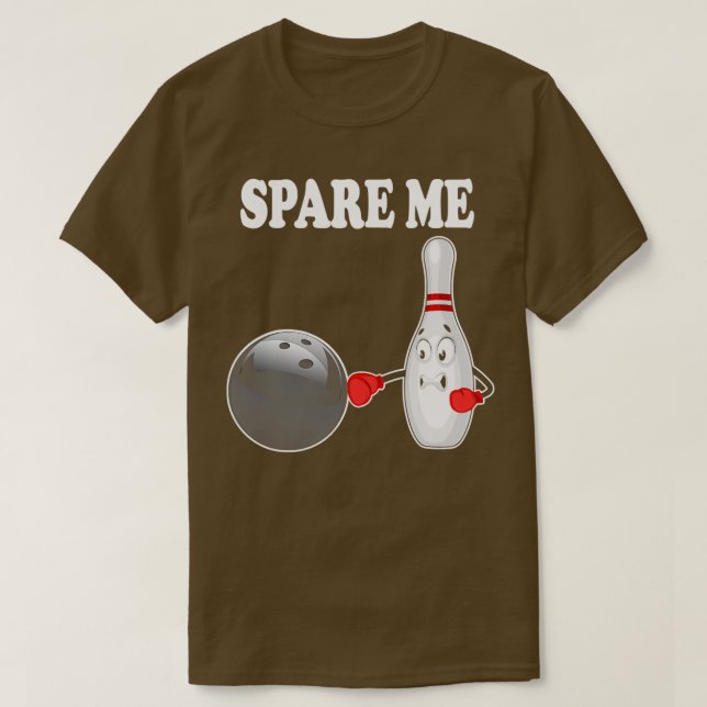 Bowling Spare me Ten PIN Bowlareare T Shirt (Design framsida)