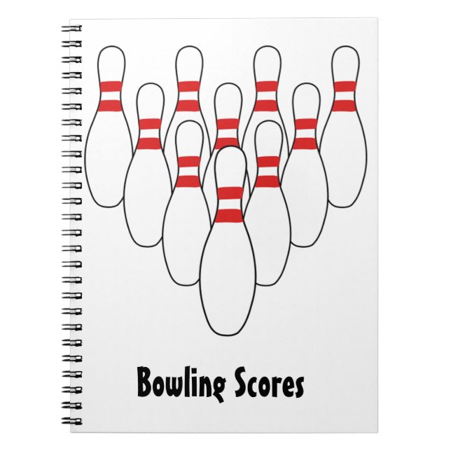 Bowling Spiral-bunden bärbar dator Anteckningsbok (Framsidan)