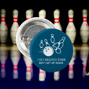 Bowling Spirit Button – Jag slås ner Knapp