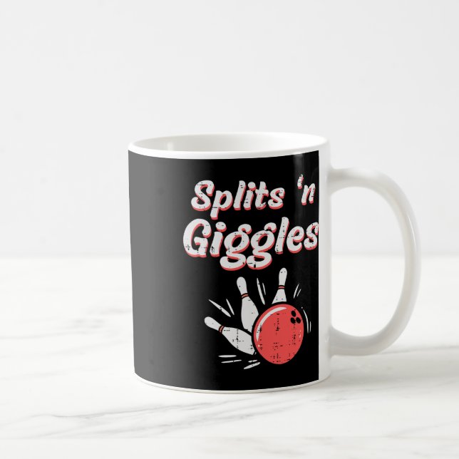Bowling Splits N Giggles Bowlareare barn Kvinnor M Kaffemugg (Höger)
