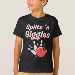 Bowling Splits N Giggles Bowlareare barn Kvinnor M T Shirt