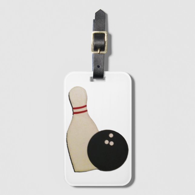 Bowling Sport Bagagebricka (Framsida vertikal)