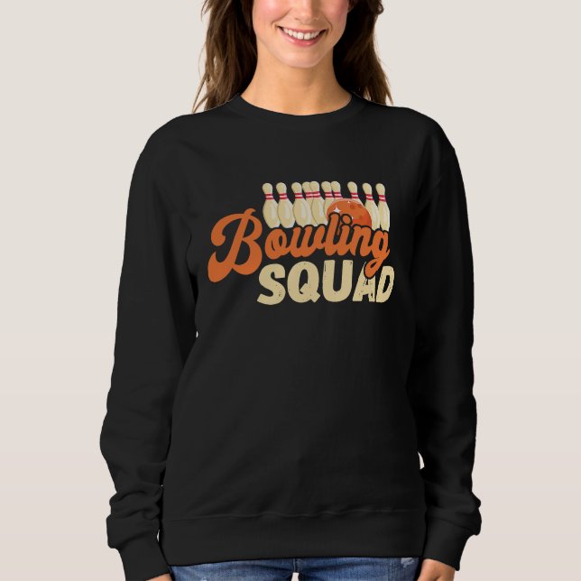 Bowling Squad Bowler Bowling Ball Bowling Pin Bowl T Shirt (Framsida)