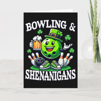 Bowling St. Patrick's Day Buskis Bowlingspelare Ro Kort