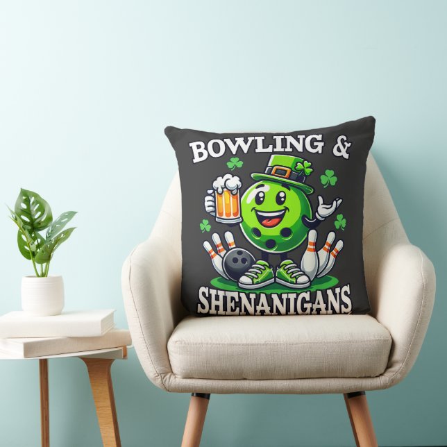 Bowling St. Patrick's Day rackartyg Kudde (Stol)