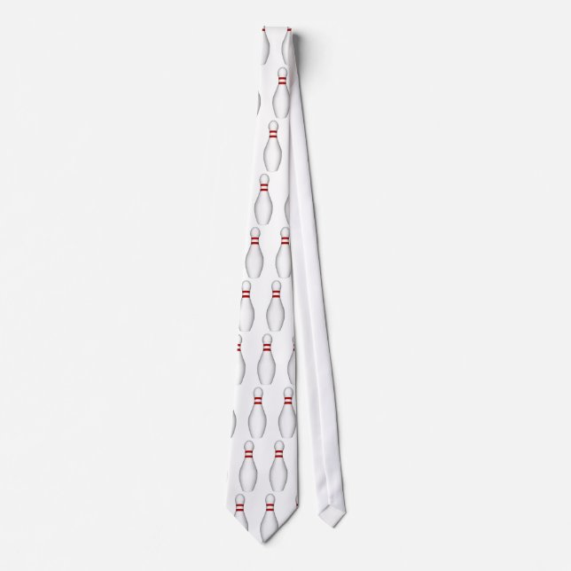 Bowling Stift: 3D-modell: Anpassningsbar Necktie:  Slips (Framsida)