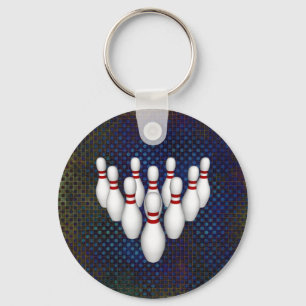Bowling Stift: 3D-modell: Nyckelring