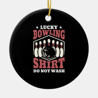 Bowling Stift Gift Birthday jul Idea Julgransprydnad Keramik
