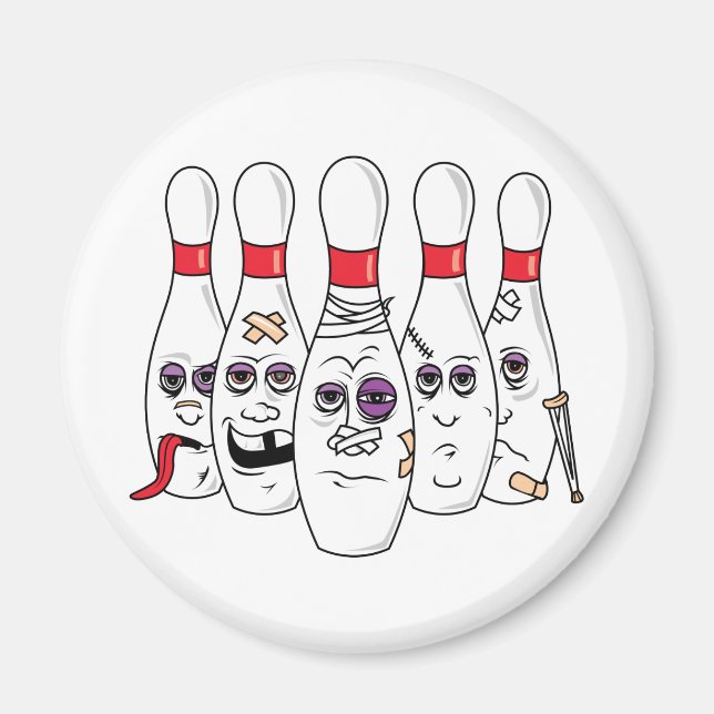Bowling Stift Magnet (Framsidan)