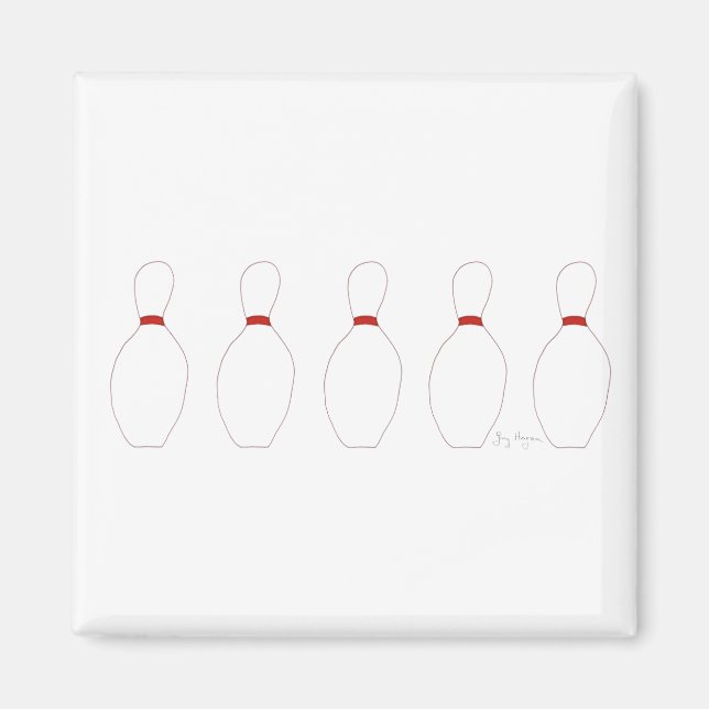 Bowling Stift Magnet (Framsidan)