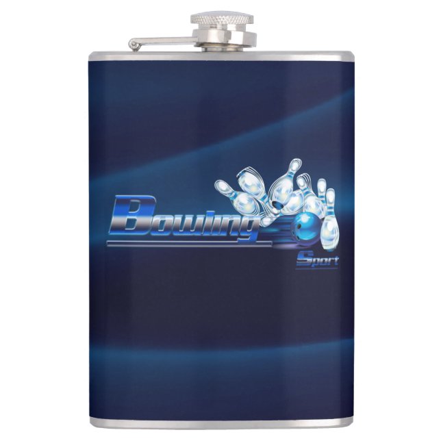 Bowling stift och boll fickplunta (Framsidan)