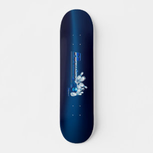 Bowling stift och boll mini skateboard bräda 18,5 cm