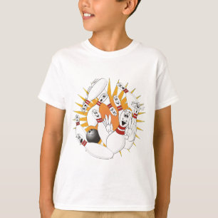 Bowling Stift Strejka Tecknad T-shirt