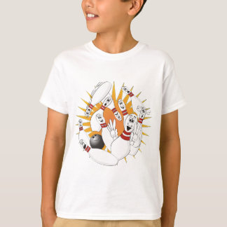 Bowling Stift Strejka Tecknad T-shirt