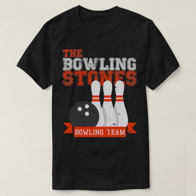Bowling Stones Bowling Team Bowling T T Shirt (Design framsida)