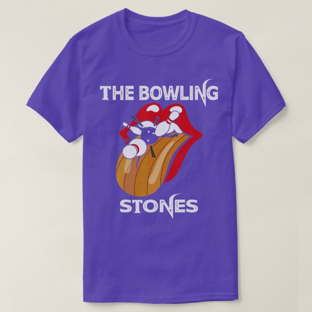 bowling Stones Funny american Strejkas Bowling T Shirt (Design framsida)