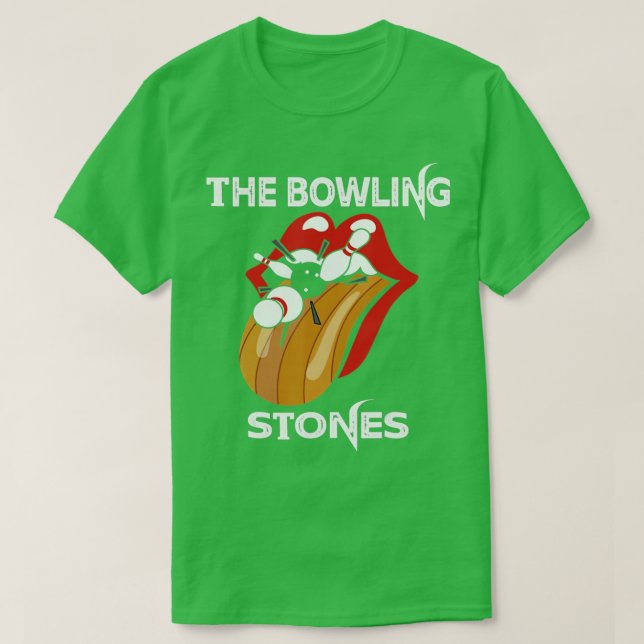 bowling Stones Funny american Strejkas Bowling T Shirt (Design framsida)