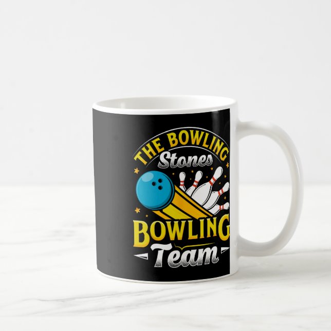 Bowling Stones Funny Bowlers Bowling L Kaffemugg (Höger)