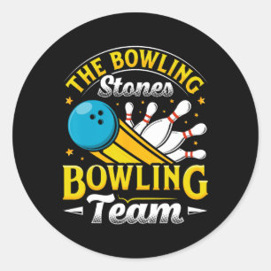 Bowling Stones Funny Bowlers Bowling L Runt Klistermärke