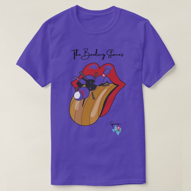 Bowling Stones T T Shirt (Design framsida)
