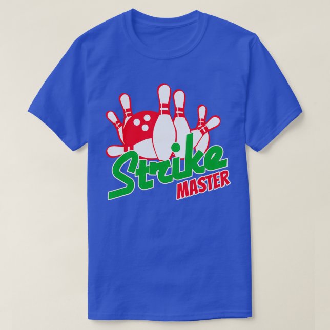 Bowling Strejka Master Bowling Älskare T Shirt (Design framsida)