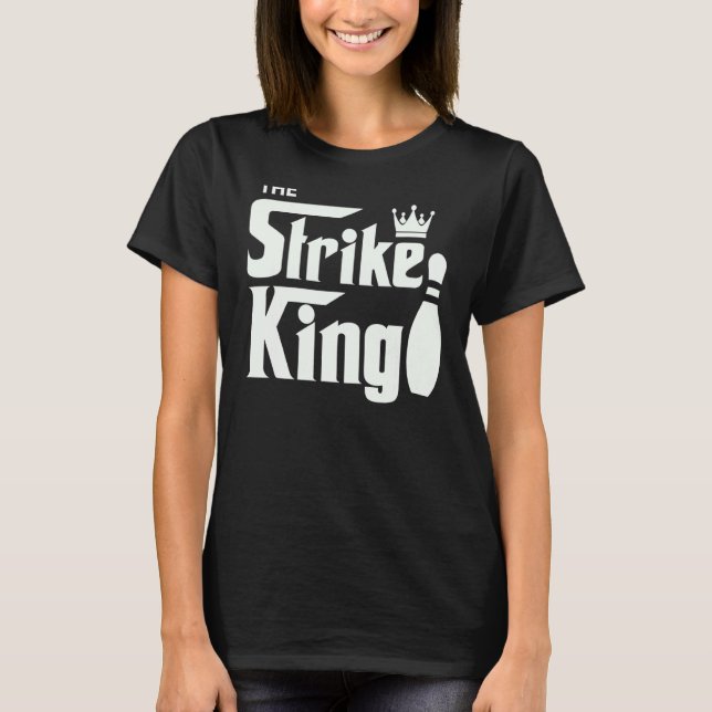 Bowling Strejka Parody Kung Bowlareare League T Shirt (Framsida)
