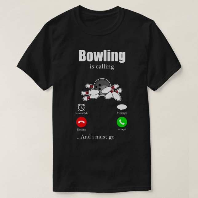 Bowling Strejka Skittles Pin Bowling Hall Spare 5 T Shirt (Design framsida)