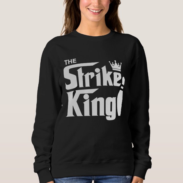 Bowling Strike Parody King Bowler League T Shirt (Framsida)