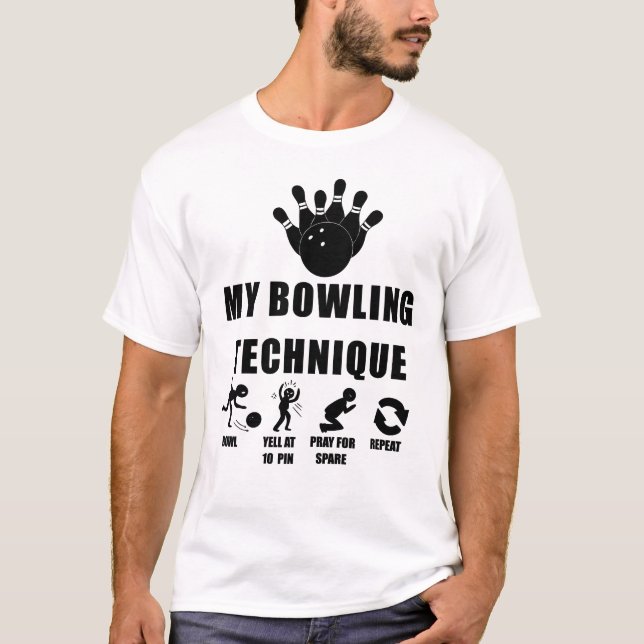 bowling t shirt (Framsida)