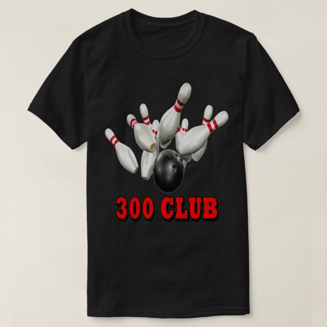 Bowling Team 300 Klubb T Shirt (Design framsida)