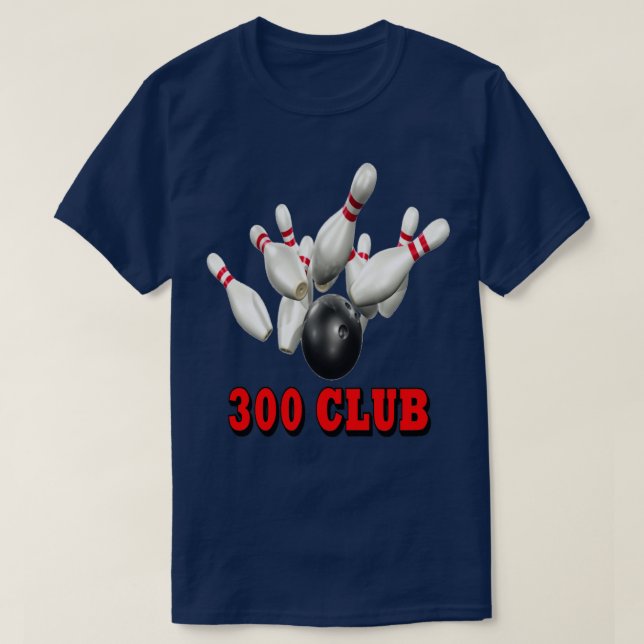 Bowling Team 300 Klubb T Shirt (Design framsida)