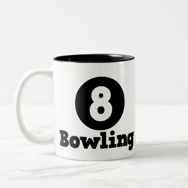 Bowling Team, Bowlareare Pin Humor Två-Tonad Mugg (Vänster)