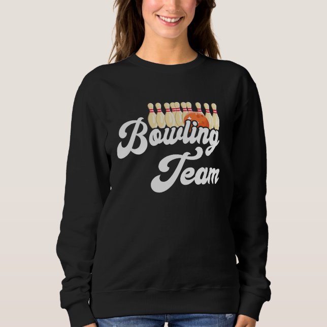 Bowling Team Bowling Bowler Bowling Pin Strike Bow T Shirt (Framsida)