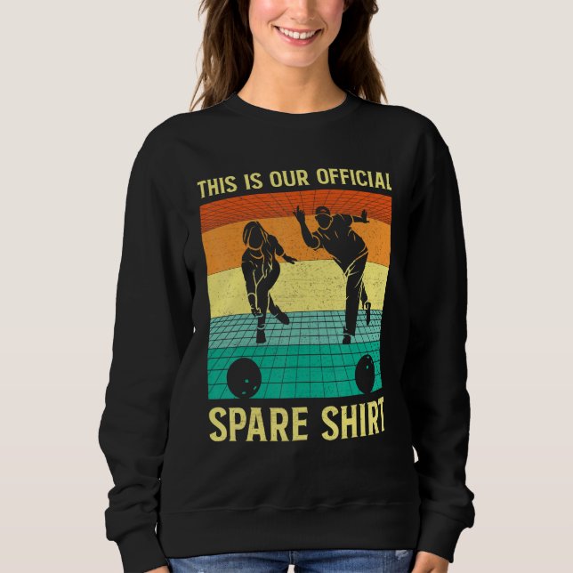 Bowling Team Bowling Group Ball Pin Spare Bowling  T Shirt (Framsida)