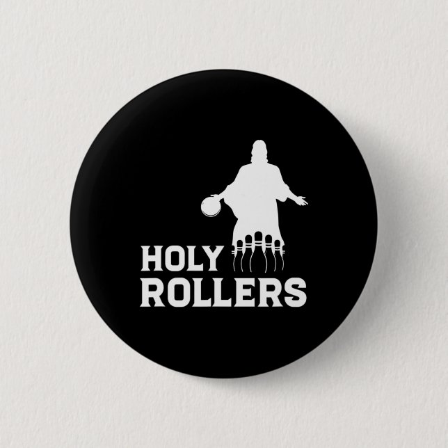 Bowling Team League Namn Heliga Rollers Knapp (Framsida)