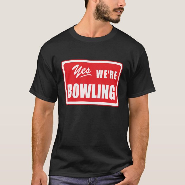 Bowling Team Sayed Bowlers League Night T Shirt (Framsida)