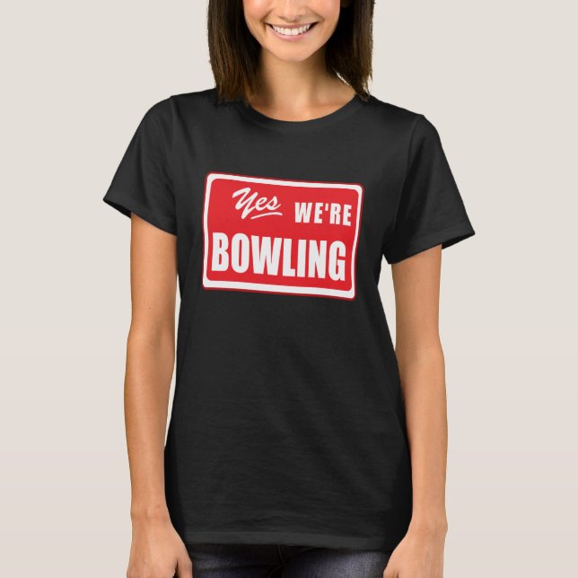 Bowling Team Sayed Bowlers League Night T Shirt (Framsida)
