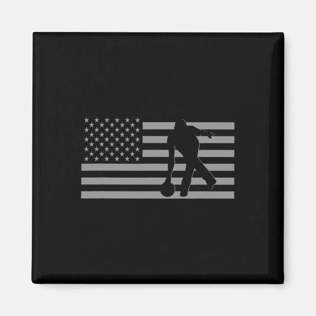Bowling Tee Shirt - American Bowling Magnet (Framsidan)