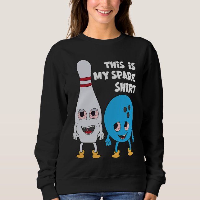 Bowling This Is My Spare Bowling T Shirt (Framsida)