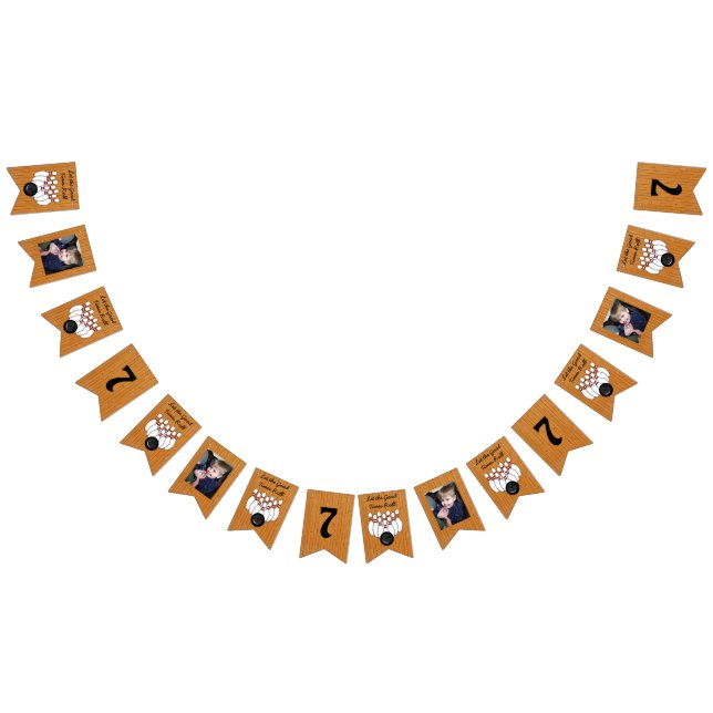 Bowling ThLED Födelsedagsfest Photo and Age Vimplar (Alla)