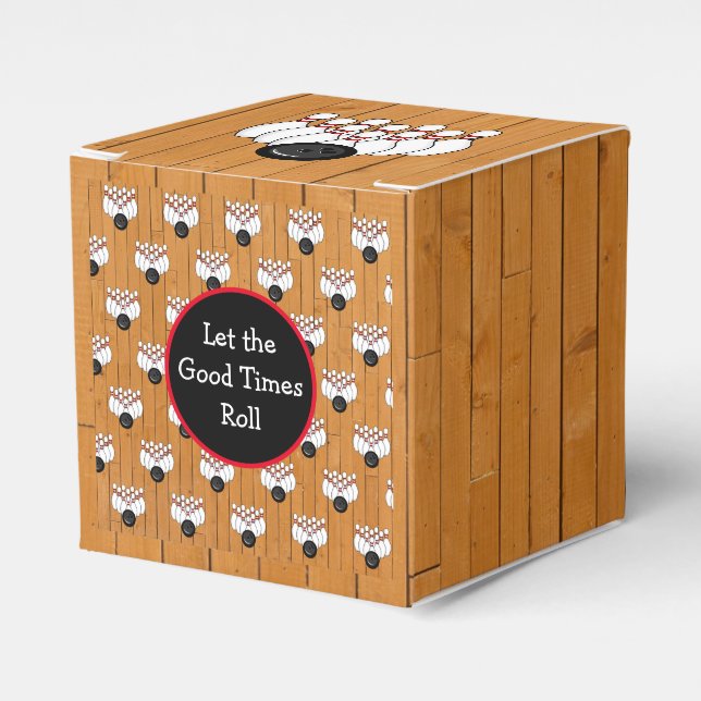 Bowling Thned Födelsedagsfest Presentaskar (Framsidan Sidan)