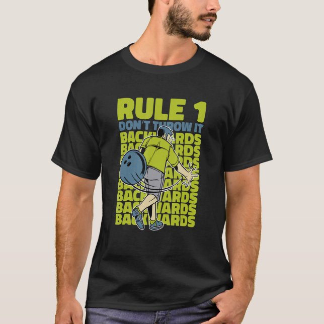 Bowling Top Kegel Klubb Bowling Team T Shirt (Framsida)