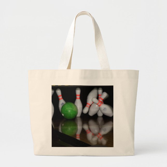 Bowling Tote Bag Jumbo Tygkasse (Framsidan)