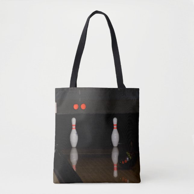 Bowling Tote Bag Tygkasse (Framsida)