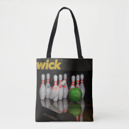 Bowling Tote Bag Tygkasse