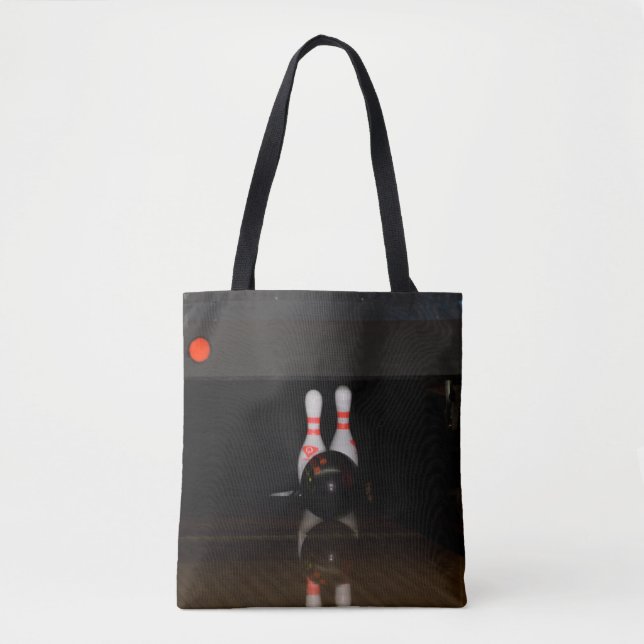 Bowling Tote Bag Tygkasse (Framsida)