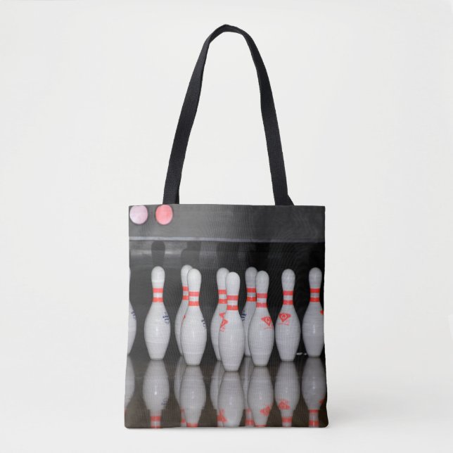 Bowling Tote Bag Tygkasse (Framsida)