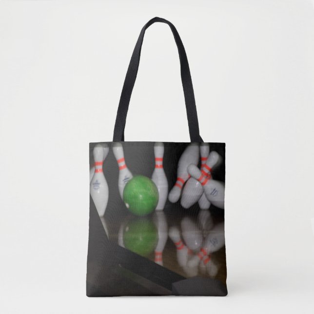 Bowling Tote Bag Tygkasse (Framsida)