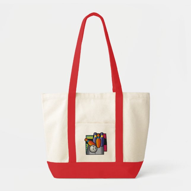 Bowling Totebags Tygkasse (Framsidan)