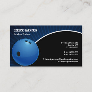 Bowling Trainer Perfekt Sport Visitkort